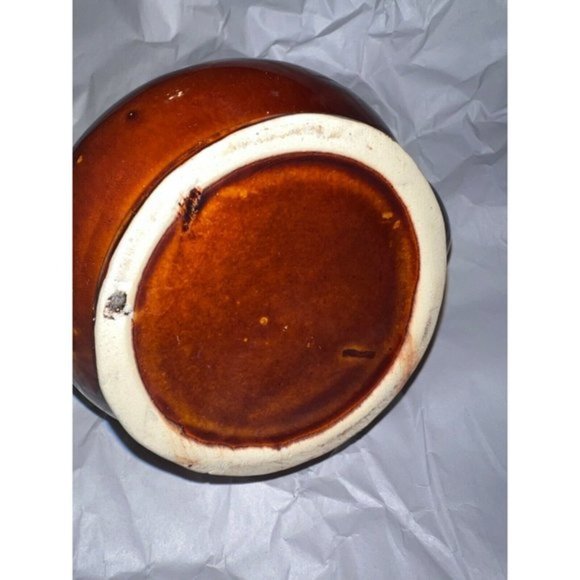 Vintage Pottery Brown Drip Glaze Teapot Lid Tea Pot Unsigned Mid Century Mod - Picture 9 of 9